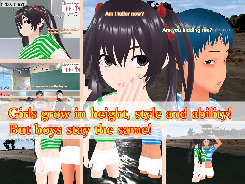 Outgrowing only girls, Overtake boys, Growth sound. Beach Arc(pdf, jpg, mp4)