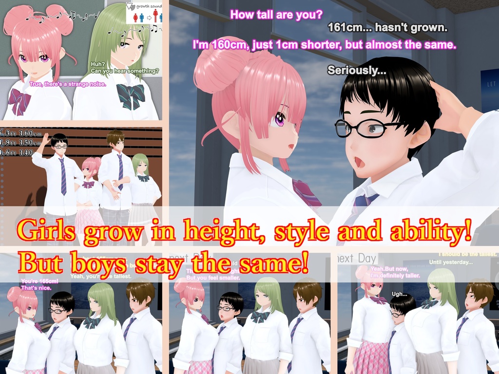 Outgrowing only girls, Overtake boys, Growth sound. Classmate Arc(pdf, jpg, mp4)