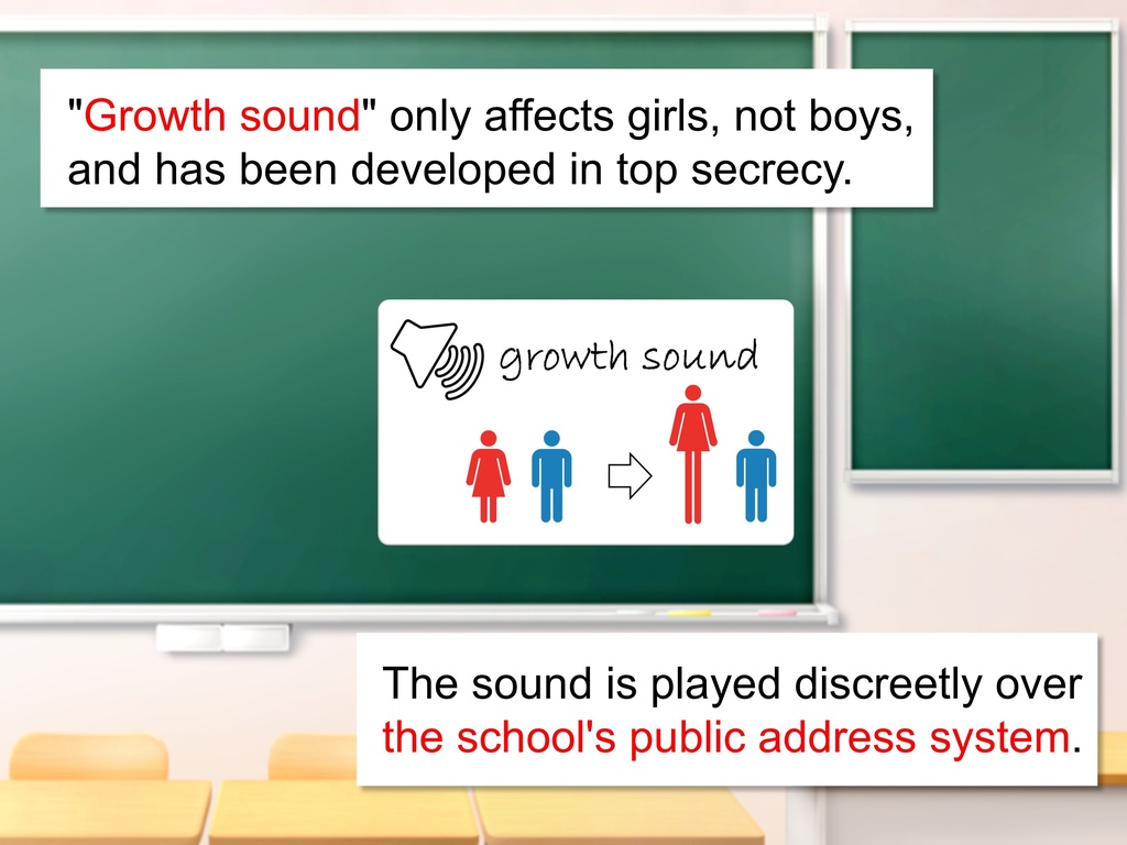 Outgrowing only girls, Overtake boys, Growth sound. Ninja Arc(pdf, jpg, mp4)