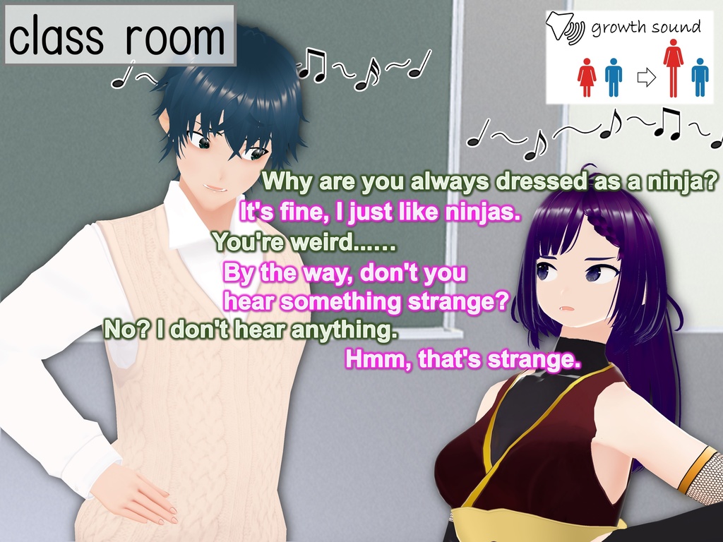 Outgrowing only girls, Overtake boys, Growth sound. Ninja Arc(pdf, jpg, mp4)