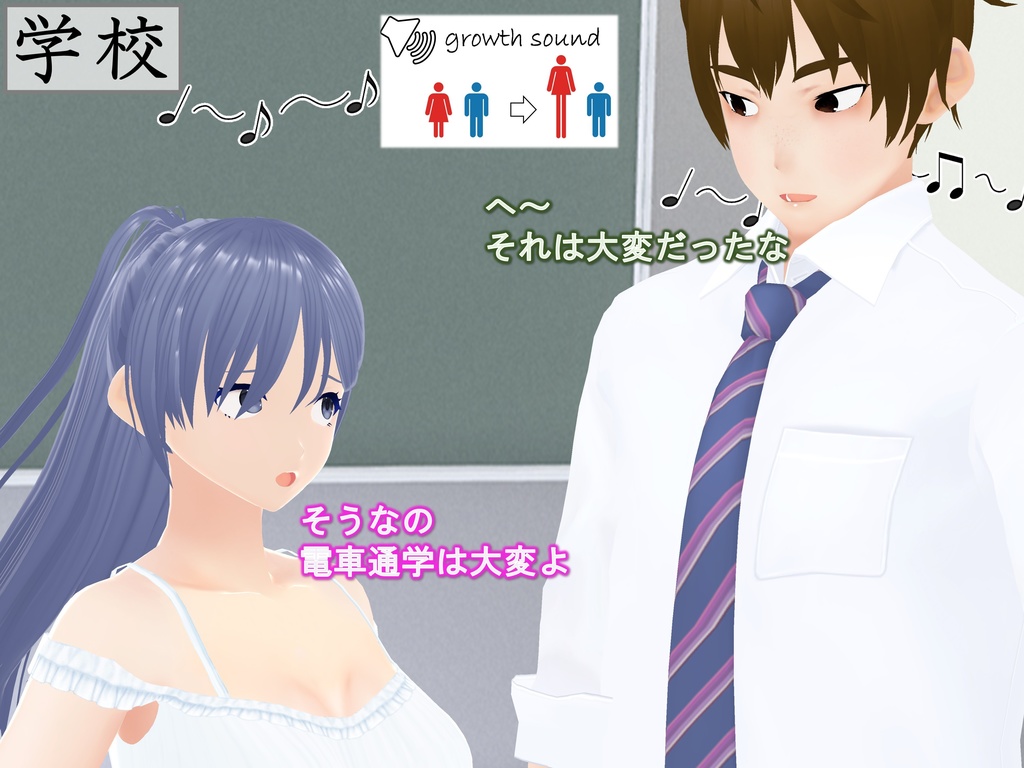 女子だけ成長 男子を追い抜く 成長音~電車編~(pdf, jpg, mp4)