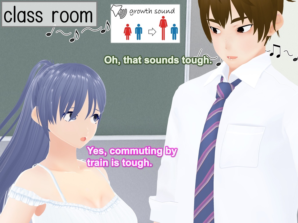 Outgrowing only girls, Overtake boys, Growth sound. Train Arc(pdf, jpg, mp4)