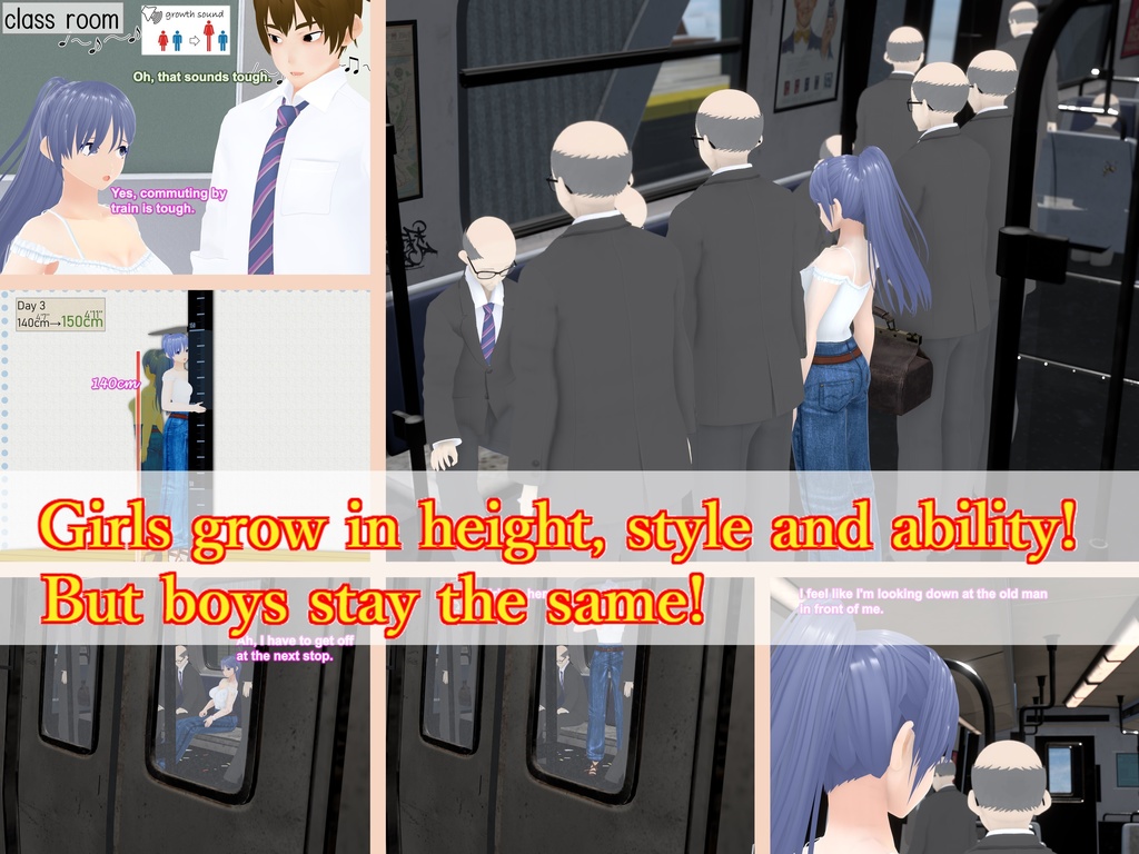 Outgrowing only girls, Overtake boys, Growth sound. Train Arc(pdf, jpg, mp4)