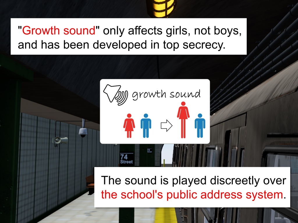 Outgrowing only girls, Overtake boys, Growth sound. Train Arc(pdf, jpg, mp4)
