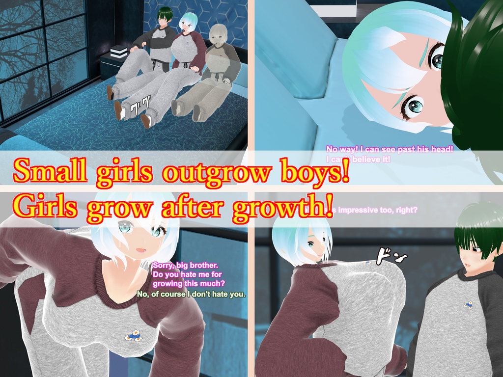 Outgrowing only girls, Overtake boys, Growth sound. Loungewear Arc(pdf, jpg, mp4)