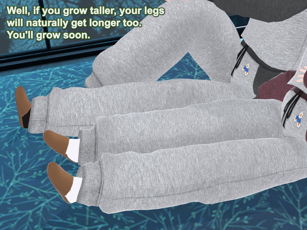 Outgrowing only girls, Overtake boys, Growth sound. Loungewear Arc(pdf, jpg, mp4)