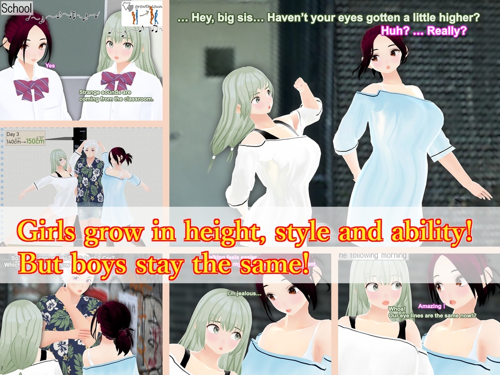 Outgrowing only girls, Overtake boys, Growth sound. Alleyway Arc(pdf, jpg, mp4)