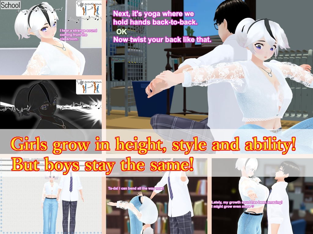 Outgrowing only girls, Overtake boys, Growth sound. Yoga Arc(pdf, jpg, mp4)