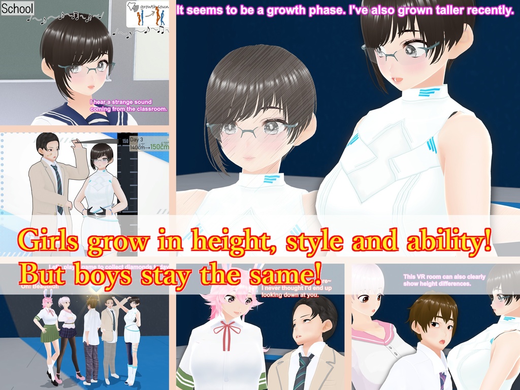 Outgrowing only girls, Overtake boys, Growth sound. VRroom Arc(pdf, jpg, mp4)