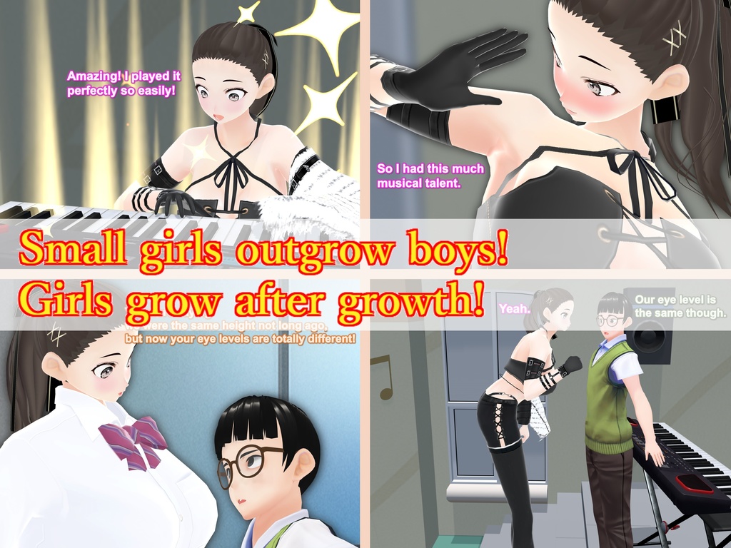 Outgrowing only girls, Overtake boys, Growth sound. Electric Guitar Arc(pdf, jpg, mp4)