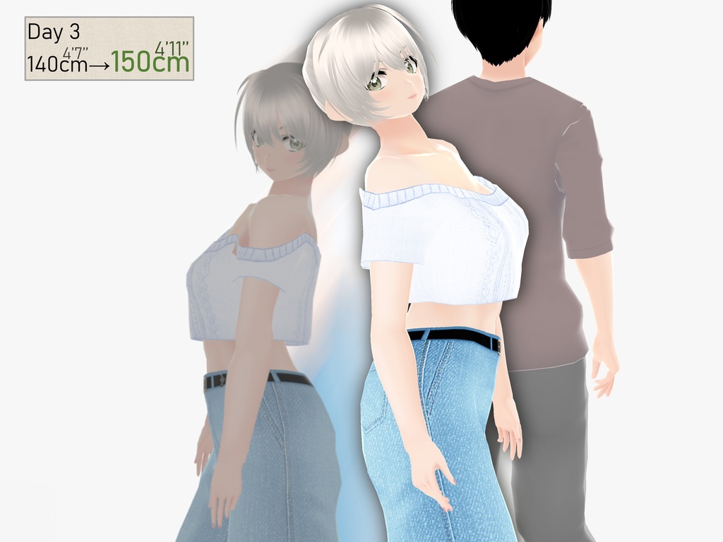 Outgrowing only girls, Overtake boys, Growth sound. headpiece Arc(pdf, jpg, mp4)