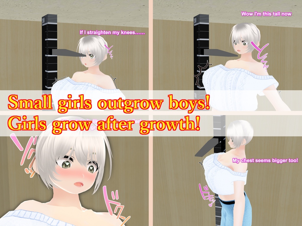 Outgrowing only girls, Overtake boys, Growth sound. headpiece Arc(pdf, jpg, mp4)