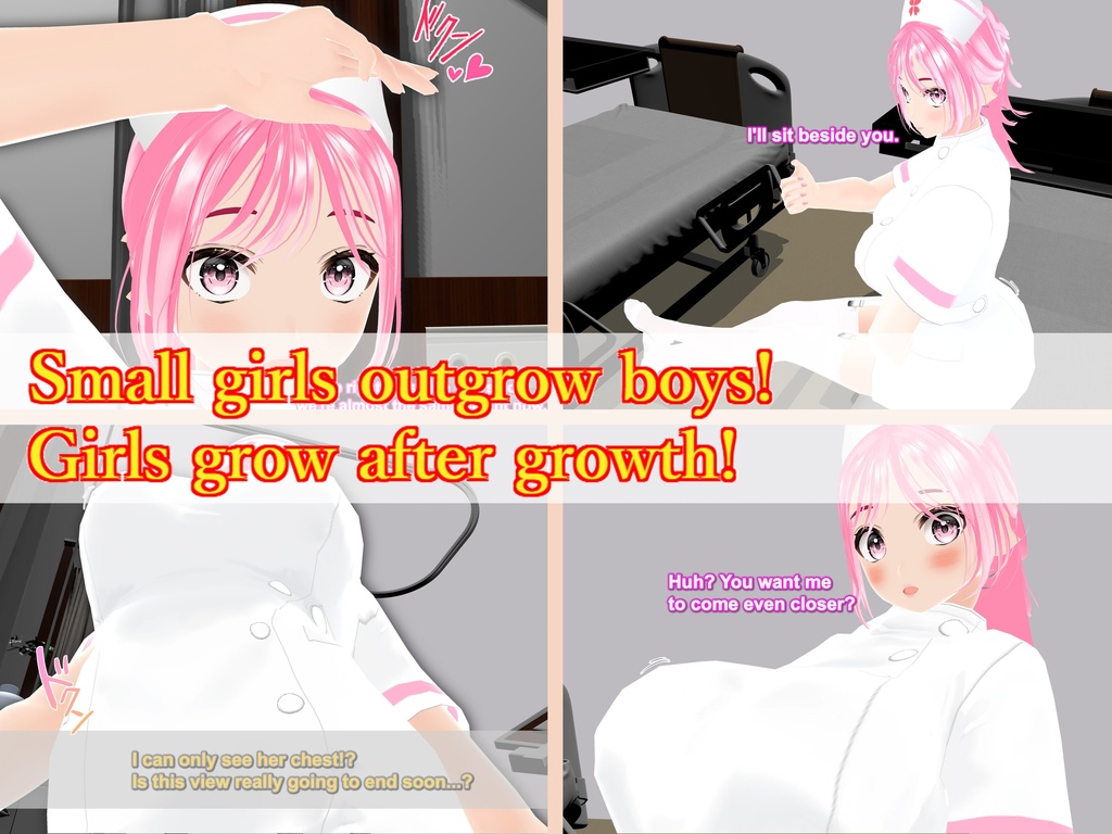 Outgrowing only girls, Overtake boys, Growth sound. hospital Arc