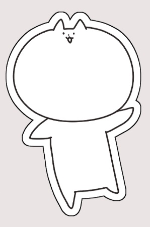 あまみねこステッカー