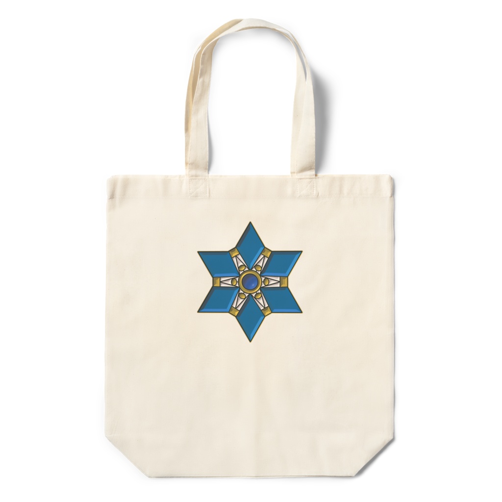 雪花チャーム柄エコバッグ