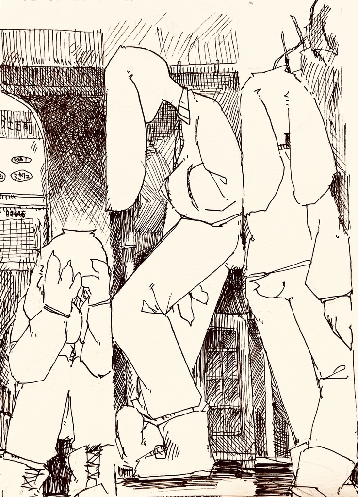 ドローイング原画「うさぎのこと」