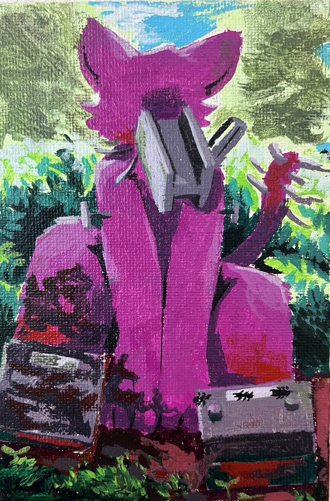 公園の茂みにて