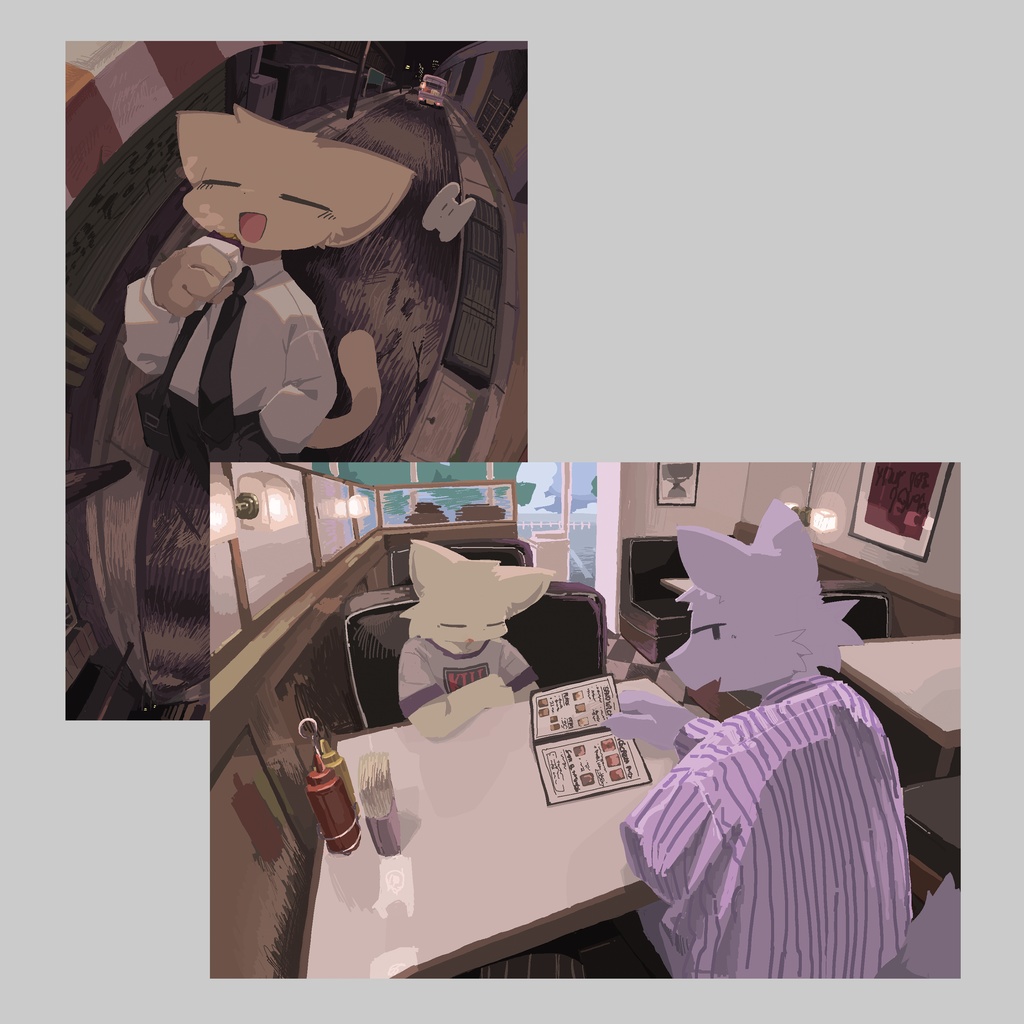 ポストカード（やきいも&Diner）