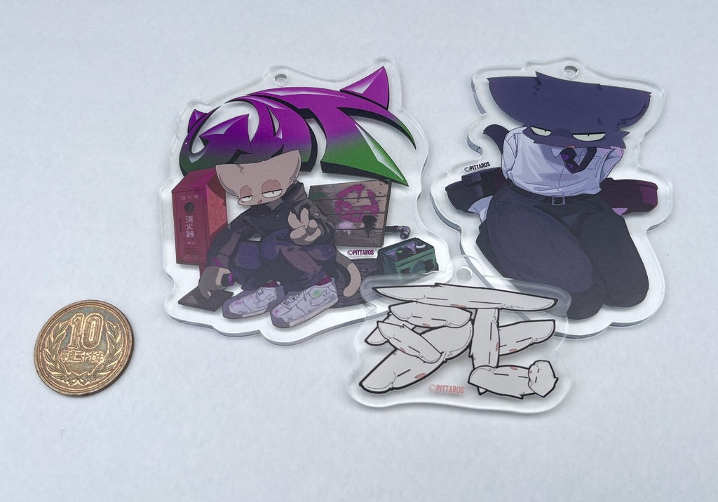 グラフィティアクリルキーホルダー