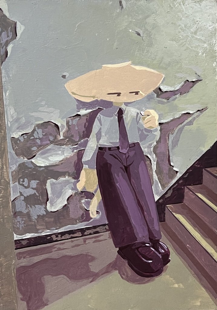 剥がれ落ちてる