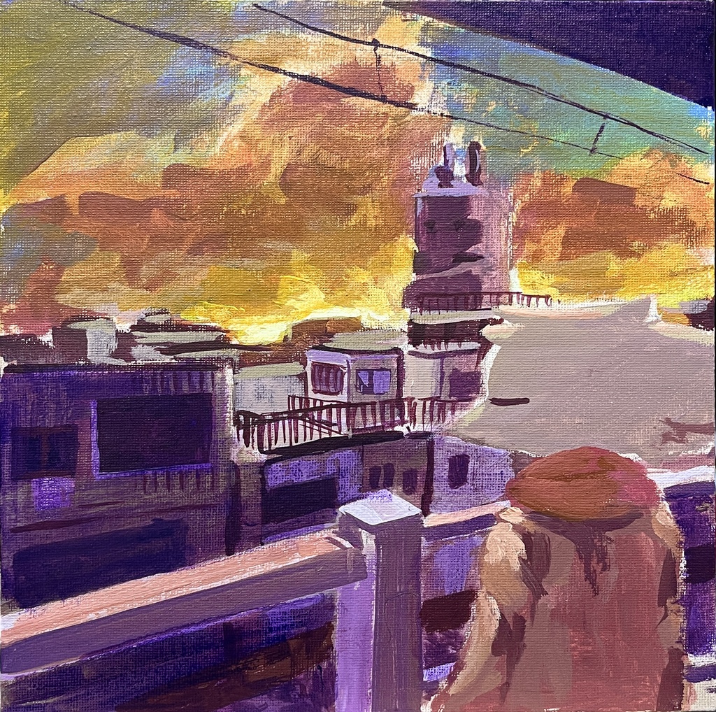 燃えてるみたい