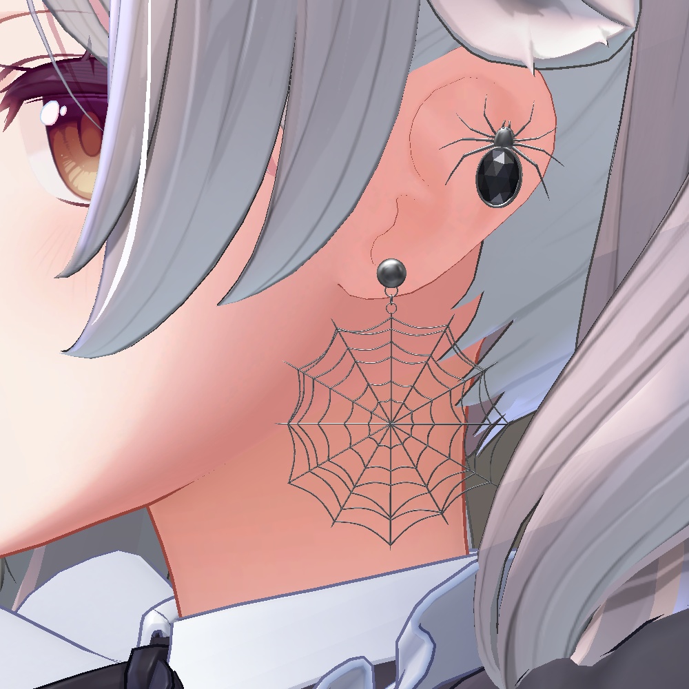 【無料】蜘蛛ピアスセット
