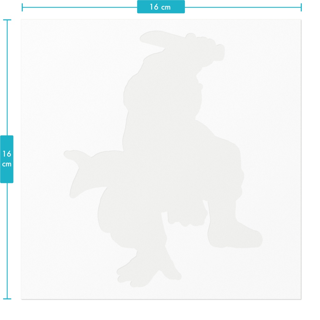 鬼ばらもんステッカー「シュタッ!!」サイズ2種