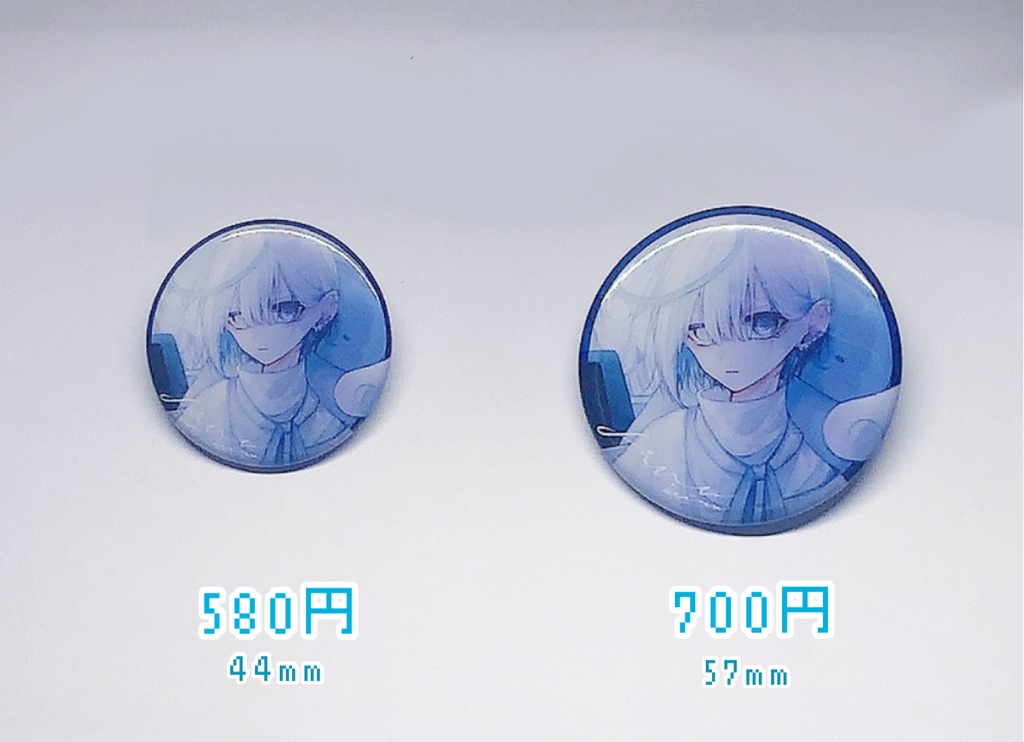 白猫in配信部屋 缶バッジ