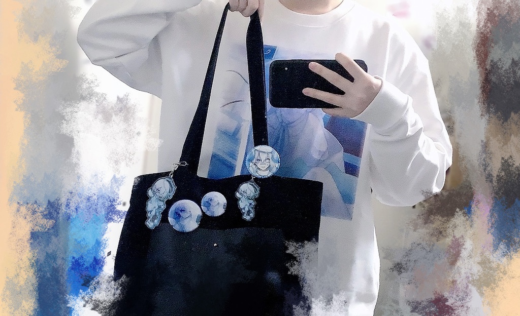 白猫in配信部屋 缶バッジ