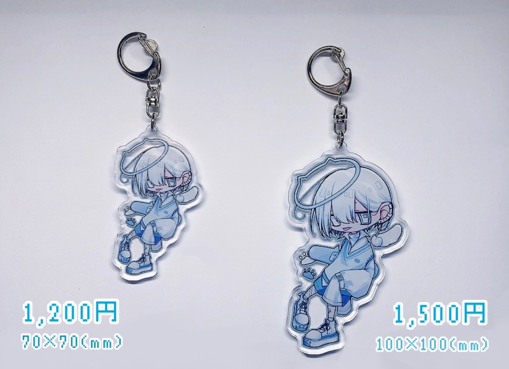 白猫デフォルメアクキー