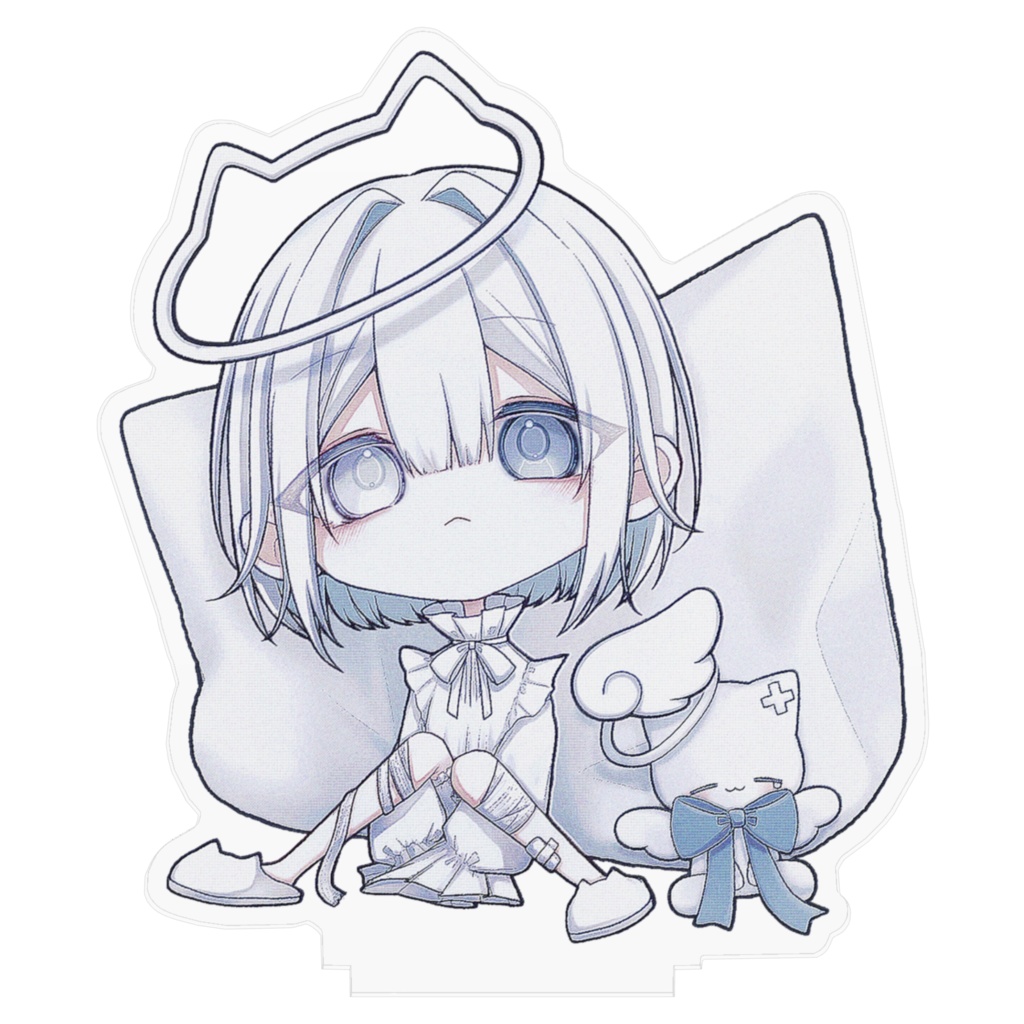 世界一かわいい白猫のアクリルスタンド