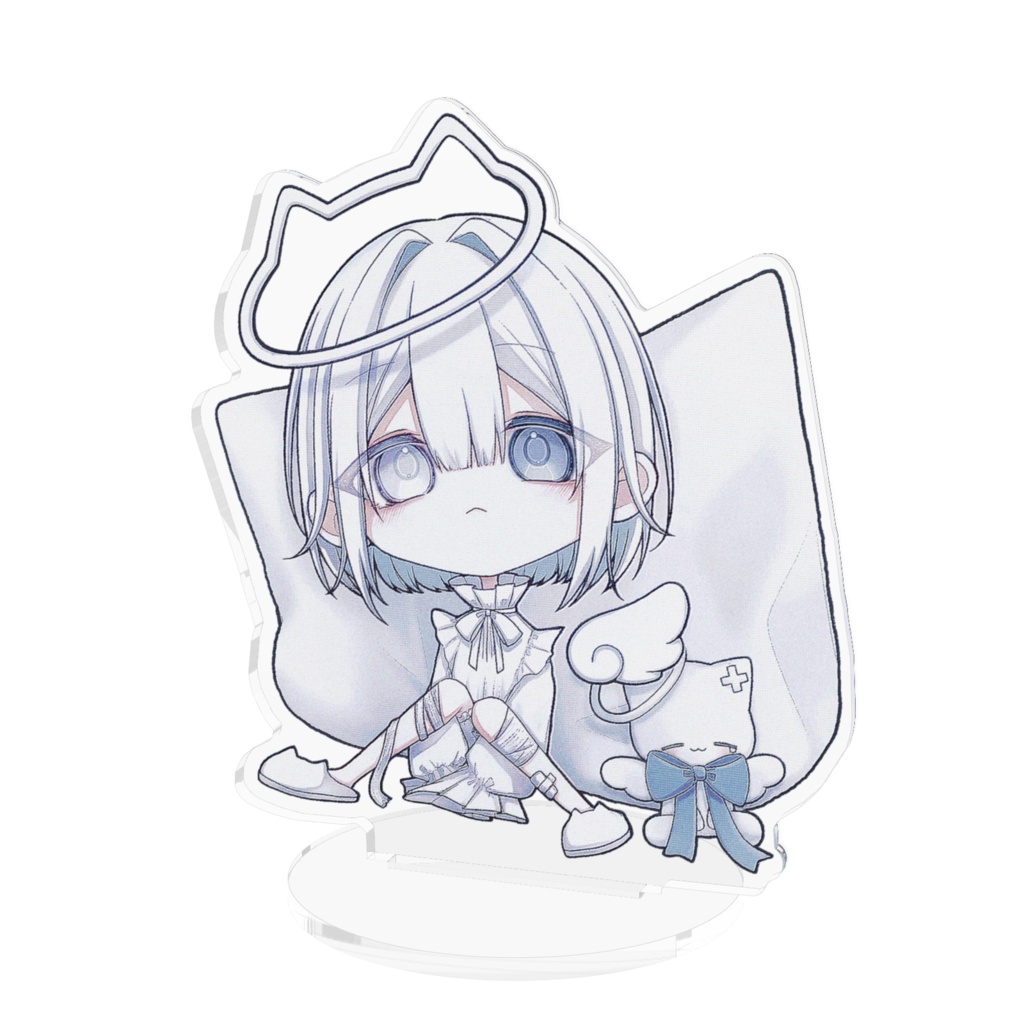 世界一かわいい白猫のアクリルスタンド