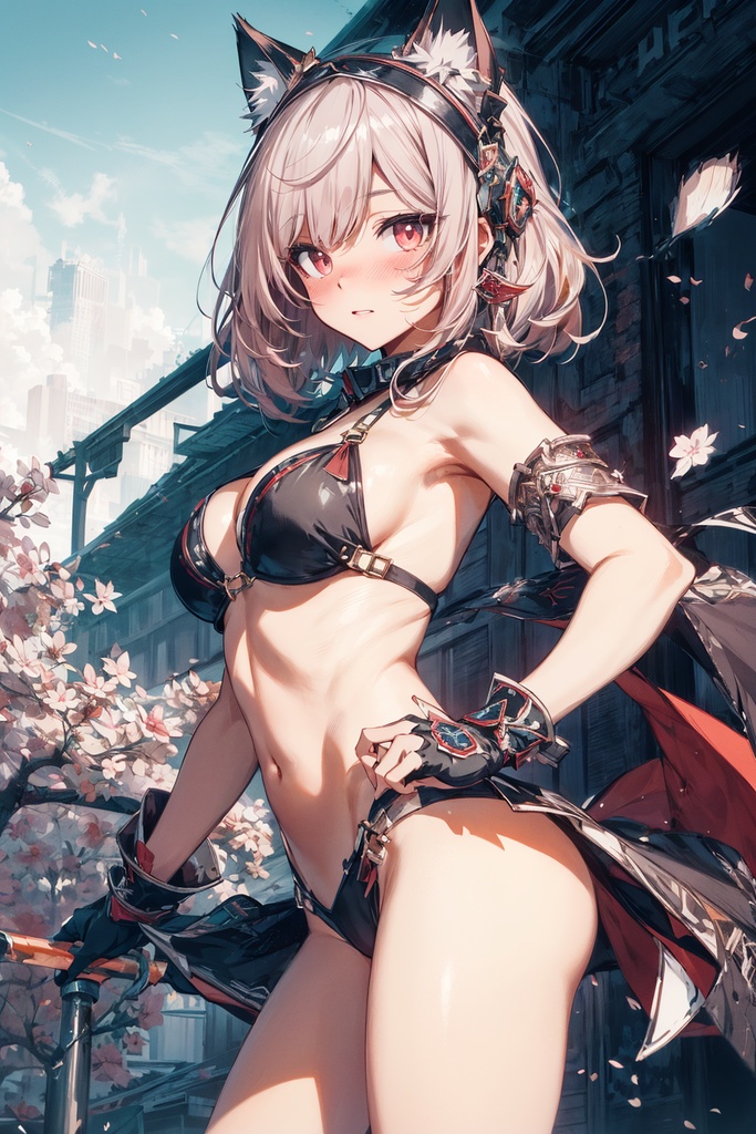 Feline Warrior Bikini Armor / ビキニアーマーのネコ戦士（97枚）