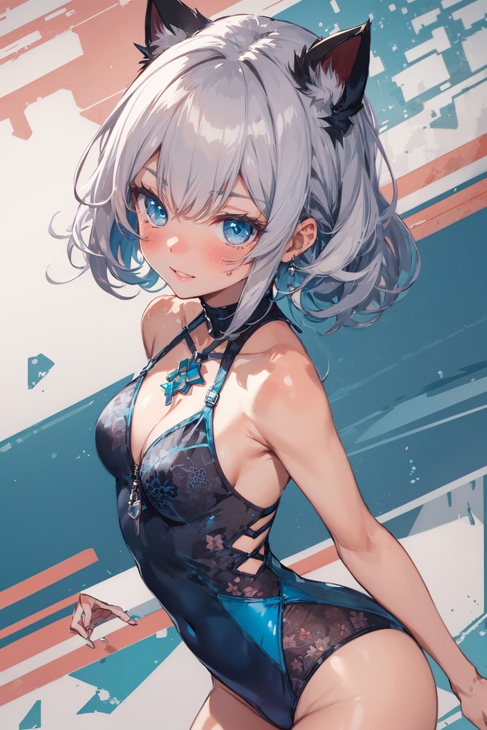 Abstract Art Muse One-Piece Swimsuit（80枚）