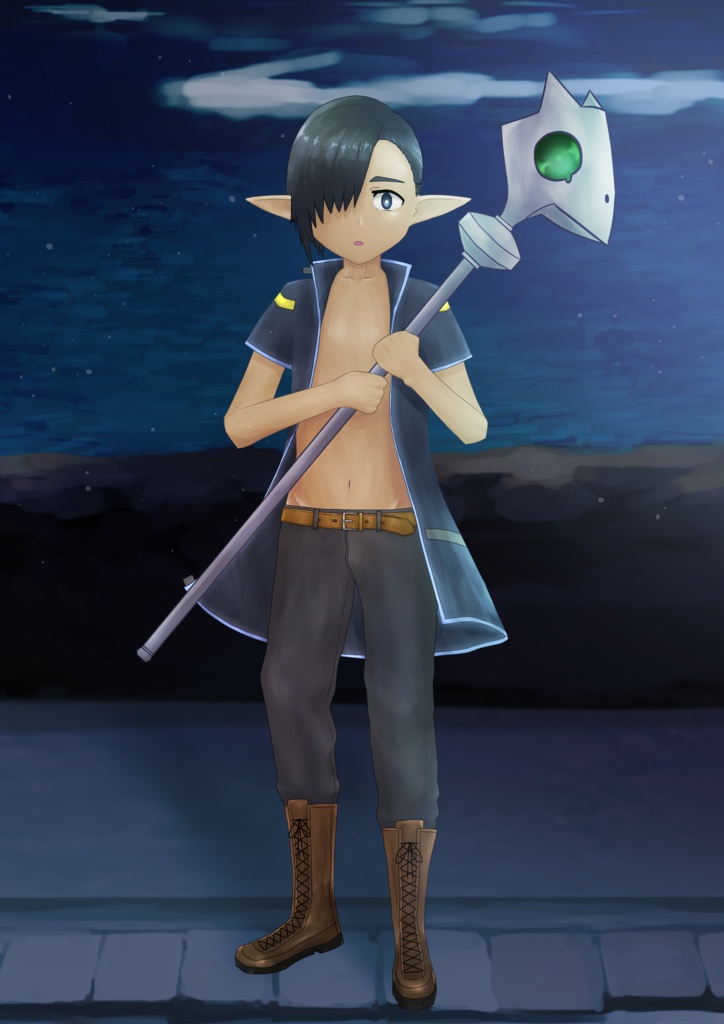 TRPG用になんか描いたショタ