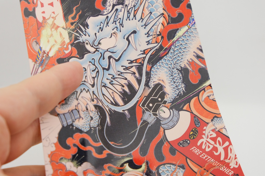 『火の用心』和柄耐水耐候ステッカー