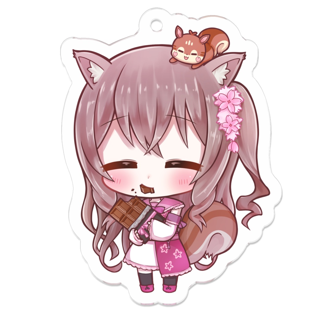 ちょこもぐみみるアクリルキーホルダー