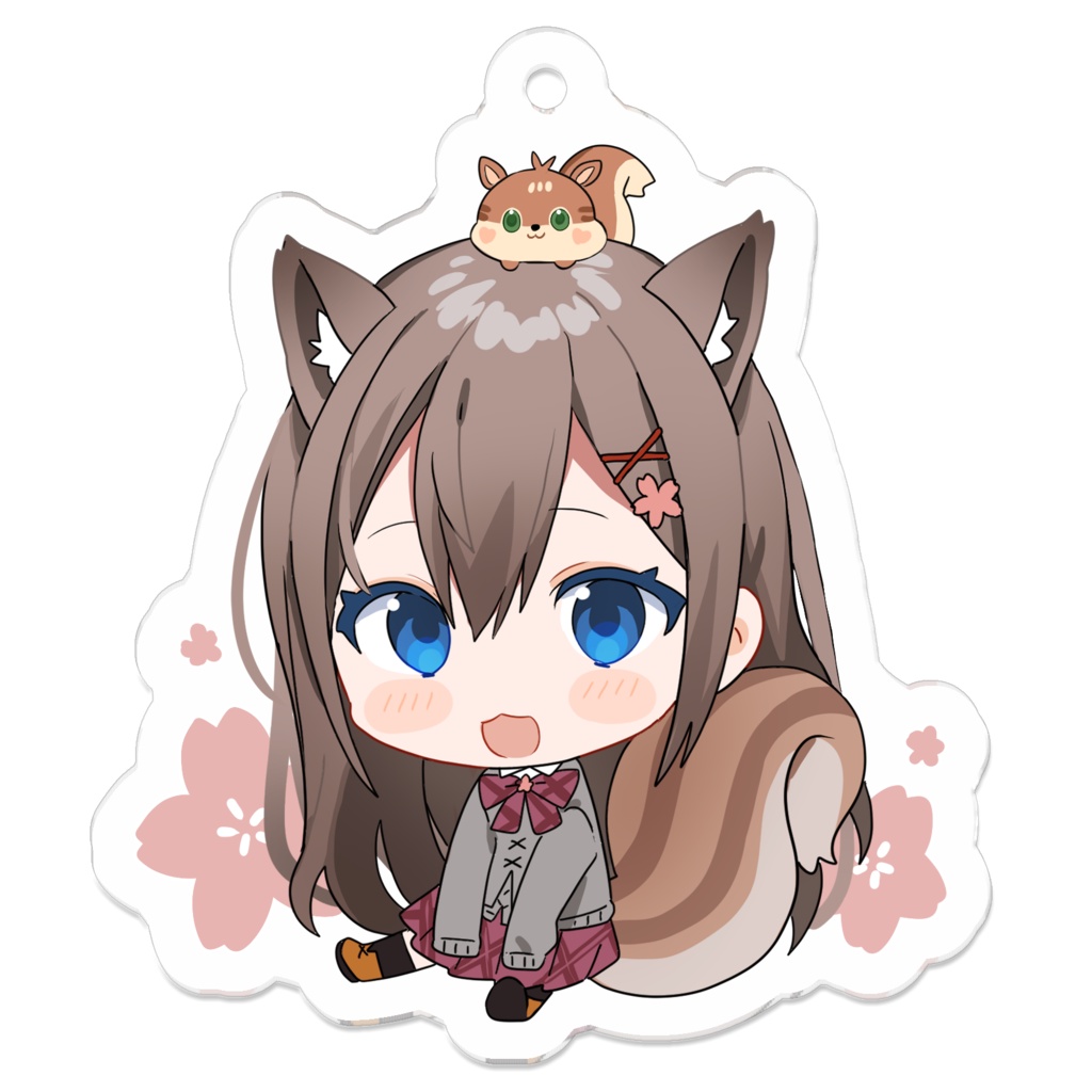 おすわりみみるアクリルキーホルダー