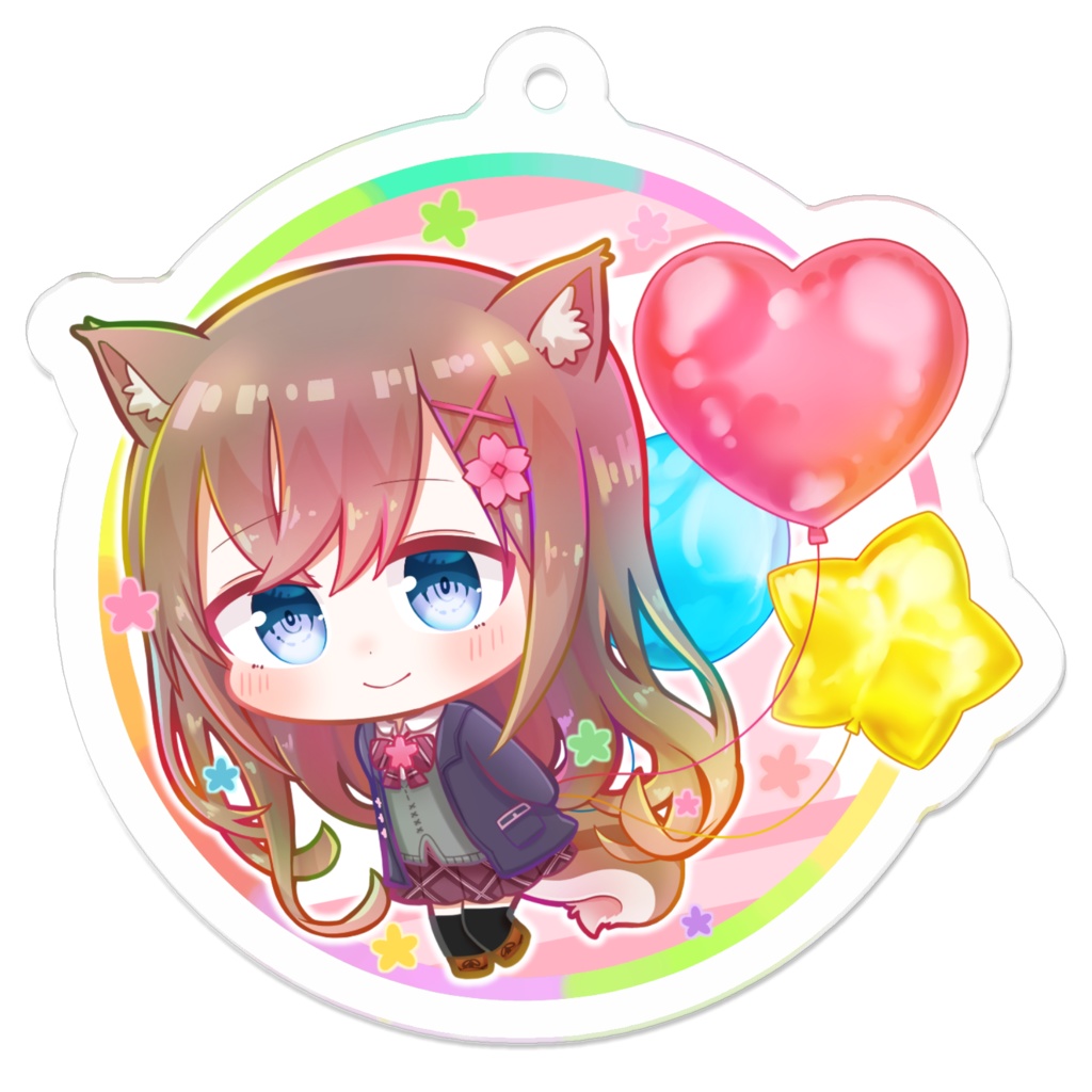 カラフルみみるアクリルキーホルダー