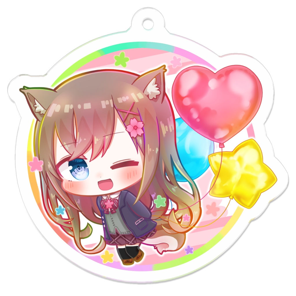 カラフルみみるアクリルキーホルダー2