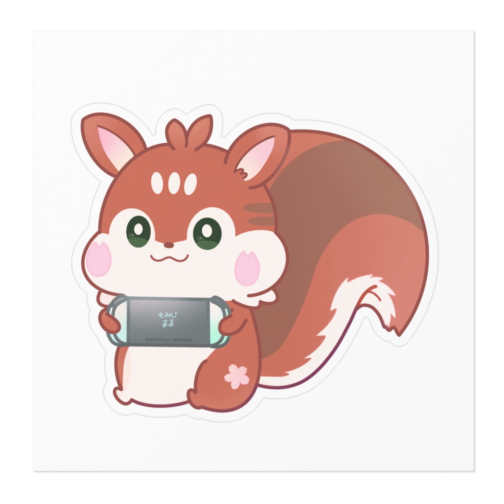 もみじまるステッカー(表情3種)