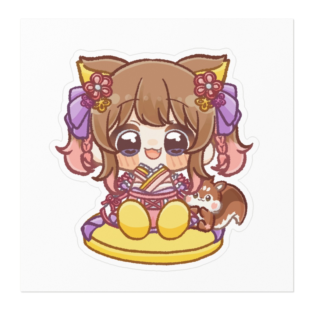 ゆらゆらみみるステッカー