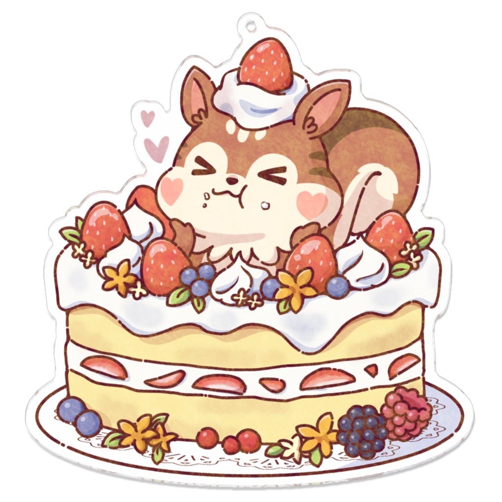 もみじまるケーキアクリルキーホルダー