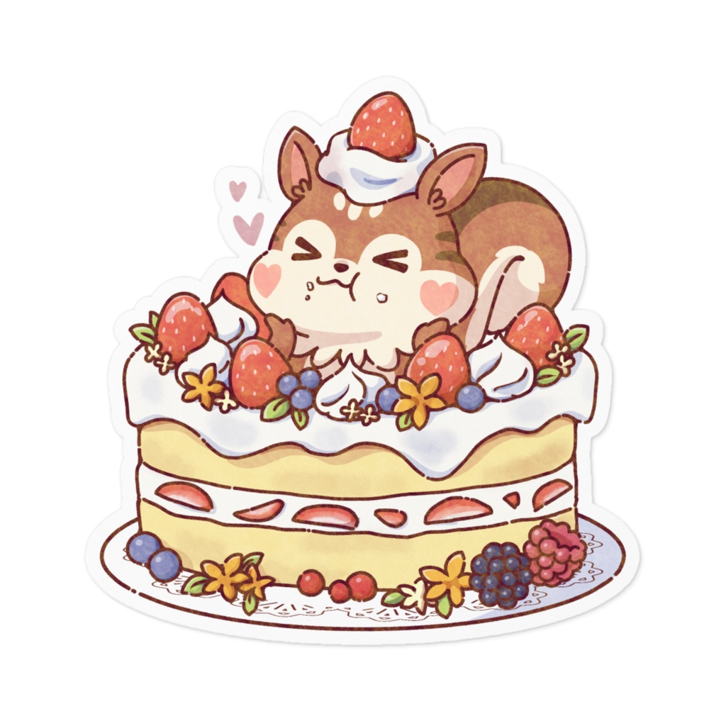 もみじまるケーキステッカー