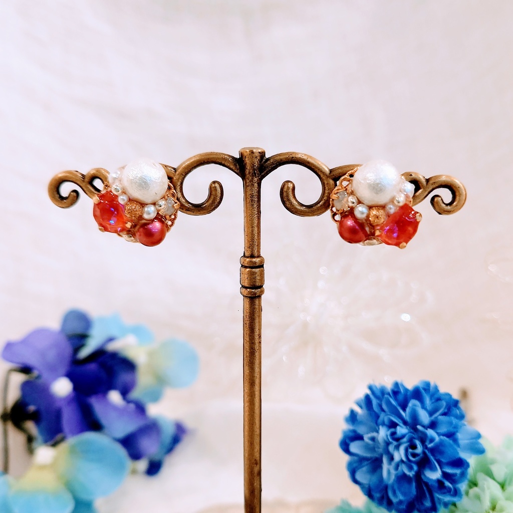 ライバーカラーモチーフピアス(のぞめる、MECHATU-A)