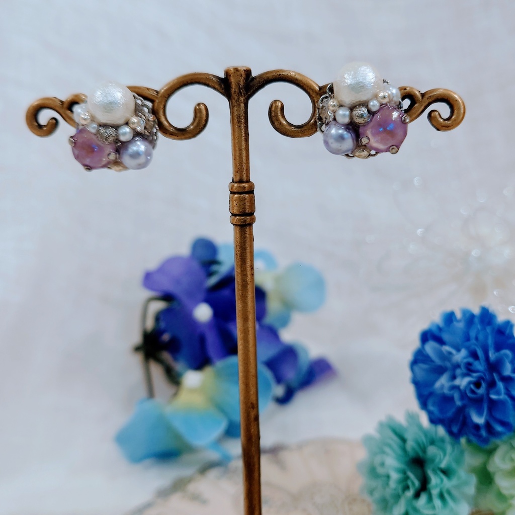 ライバーカラーモチーフピアス(みたらし団、3SKM)