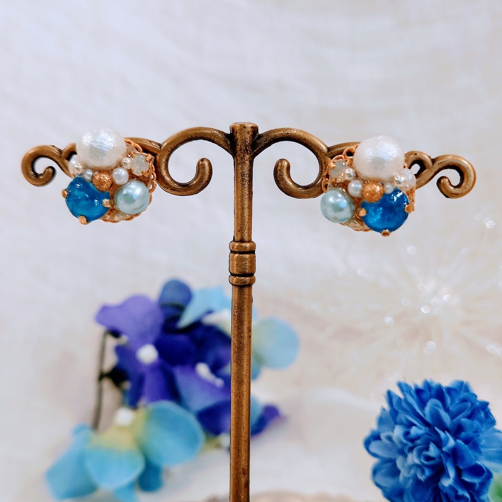 ライバーカラーモチーフピアス(みたらし団、3SKM)