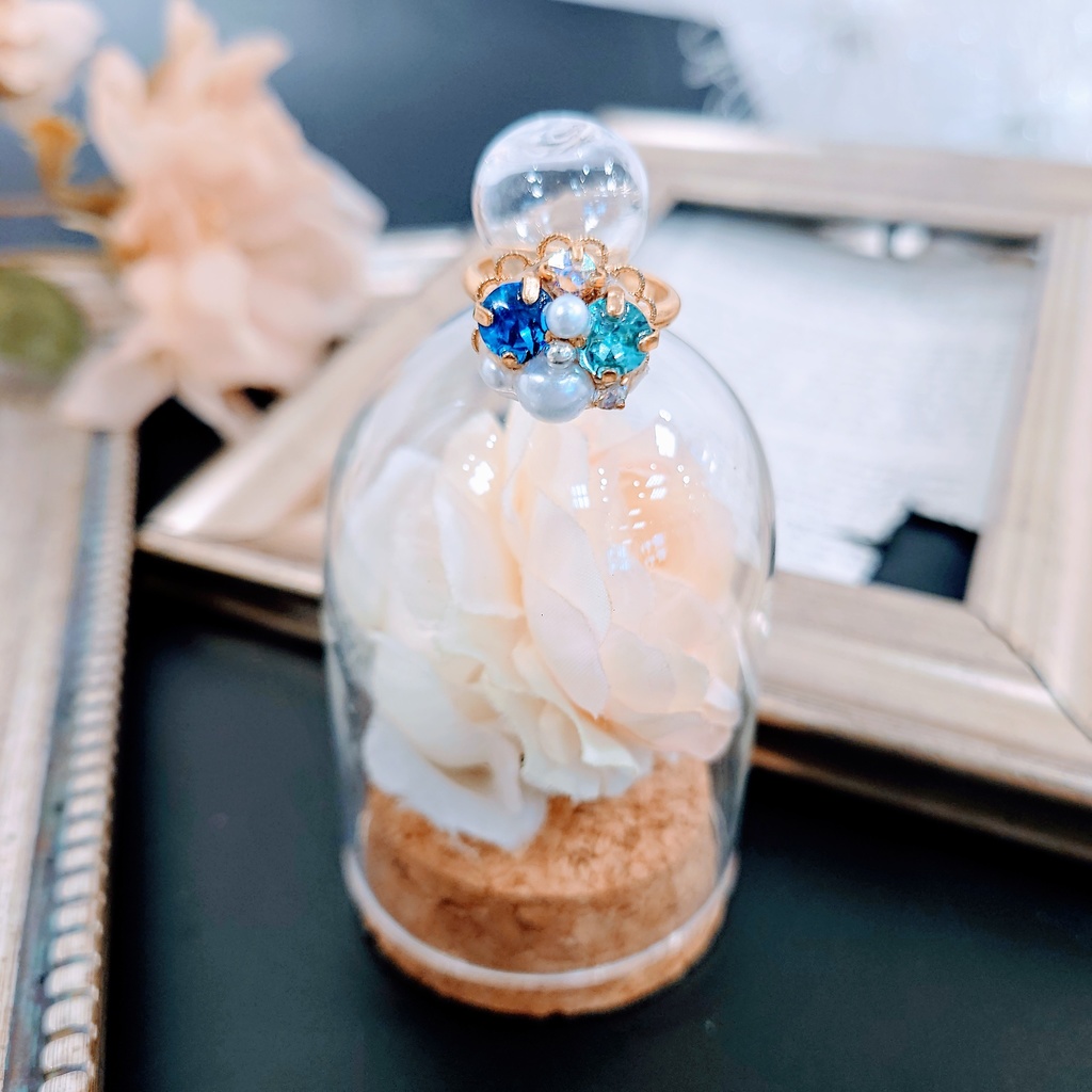 ライバーカラーモチーフビジューリング①