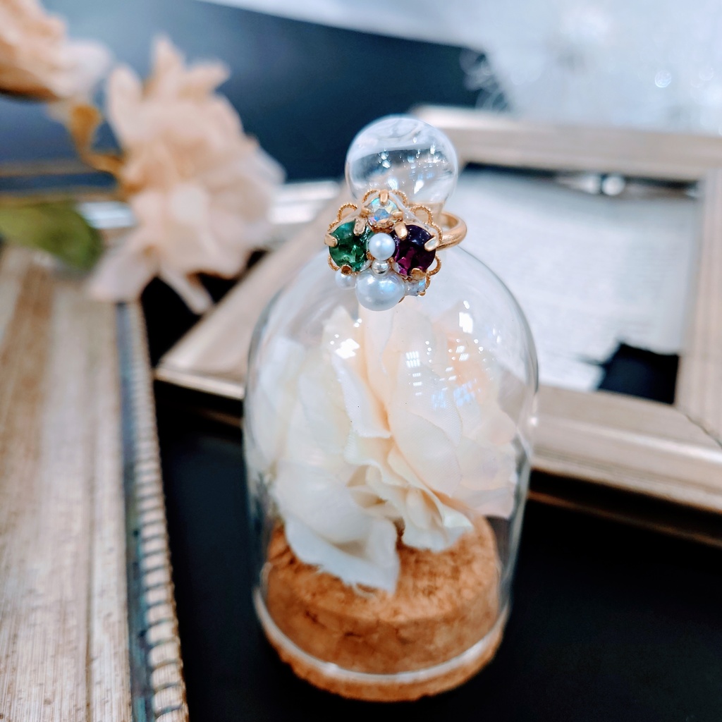 ライバーカラーモチーフビジューリング①