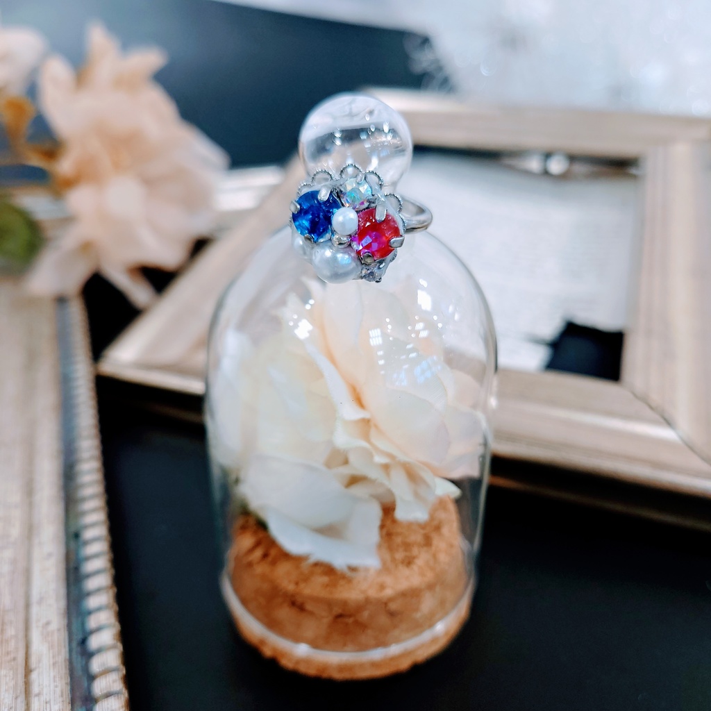 ライバーカラーモチーフビジューリング①